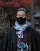 男羽織 袴　KAZUKI Ⅱ（black crane）